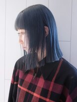 似合わせカットホワイトブロンドウェーブミディアム_ba435631