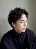 渋谷メンズサロンフェザーパーマショートツイストスパイラルヘア