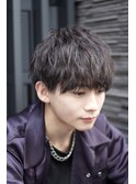 波巻きツイストスパイラル パープルカラー ニュアンスデザイン