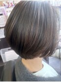 春ベージュカラー まろみカラー 丸みショートヘア 髪質改善