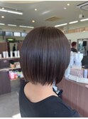 イメチェン/ホワイトブロンド/外ハネボブ/美髪/成田/成田駅/富里