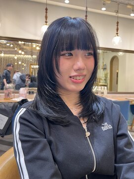 ロンドアベニール 北千住(Lond avenir) イメチェン外ハネボブ美髪ワイドバング顔周りレイヤーカット