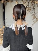 ショートボブハイライトレイヤーカットヘアセット髪質改善天文館
