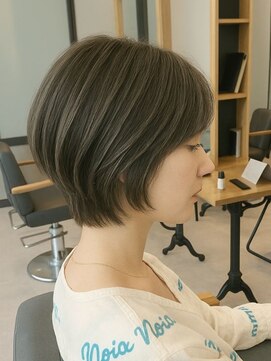 ヘアーカッティングガーデン ジャック モアザン 梅田店 ボブ/ショートボブ/ハイライト/20代/30代/大人女性/白髪ぼかし