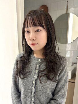 マッシュ 天王寺あべの(MASHU) ミディアムレイヤー×グレージュ