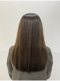 ロング×グレージュシークレットハイライト