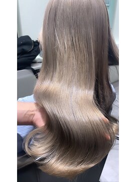アース 新瑞橋店(HAIR&MAKE EARTH) ブリーチオンカラー☆艶々ベージュ