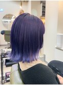 バイオレット/外はねボブ