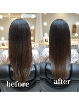 ツヤと髪 クリム(crim)&nbsp;髪質改善ヘアエステ　ロング　白髪染め　30代、４０代、20代