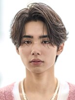 オーシャントーキョーオーバー 渋谷(OCEAN TOKYO OVER) フェザーパーマニュアンスパーマセンターパートショート