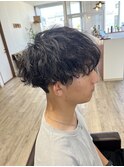 波巻きパーマ