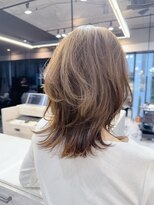 ファンナギンザ(FaNNa ginza) フェイスレイヤー/くびれヘア/透明感カラー/ミディアム/前髪