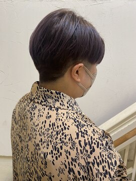 モリオ フロム ロンドン 成増店 【morio成増/一戸】刈り上げ女子ブリーチありラベンダー