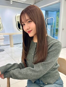 エジョン 三鷹店(Aejon) レイヤーカット/韓国レイヤー/ブラウンカラー/ヘーゼルブラウン