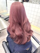 サンクプロジェクト(cinq PROJECT) 原宿韓国顔まわりミルクティーピンクピンクベージュ