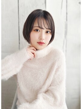 《30代～大人透明感》白髪ぼかしハイライト＋艶カラー