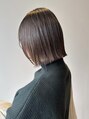 セロ 東辻井店(SERO)&nbsp;オイルだけで毛束感、切りっぱなしボブ。