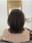 ツヤ外ハネミディアム