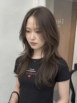 シンヘアー(SHIN HAIR) ハッシュカット+透明感グレージュ