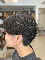 ラブリッシュ(LOVERICHE) 刈り上げハンサムショート×カーリーパーマ【浜崎】