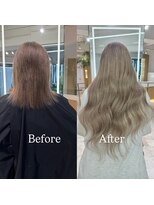 エクステ/シールエクステ専門店/梅田/ヘアセット/ヘアアレンジ/LANDS ANNEX  エクステ&nbsp;ミルクティーベージュ レミー人毛エクステ80本【大阪 梅田】