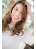 ナチュラルウェーブ×レイヤーロング
