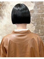 マギーヘア(magiy hair)&nbsp;黒髪ぱっつんボブ［magiyhair西部笑］