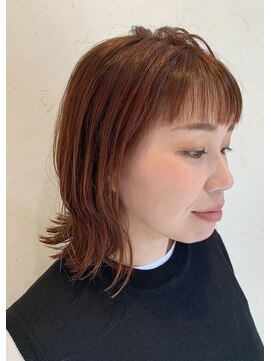 ボヌール(BonHeur) orange切りっぱなしボブ