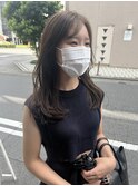 透明感髪質改善ベージュダブルカラーミルクティーグレージュ