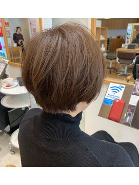 カノエ 福岡香椎店(canoe) 韓国スタイル/ショートボブ/ベージュ/髪質改善縮毛矯正/香椎