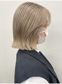 福井 大和田 ホワイトベージュ ブリーチ ハイトーンカラー