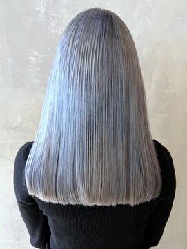 アルバム 渋谷パルコ(ALBUM) アクアブルー_チェリーブラウンフェミニンロング_ba383092