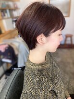 ロカ(roka)&nbsp;大人可愛いショートヘア　レッドブラウン　ピンクブラウン