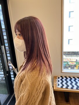 ディッシュ 五反田(dish) ブリーチでつくるピンクカラー/美艶髪施術/五反田美容室