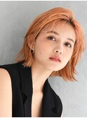 オールバック風ボブ