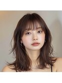 デザインカラーレイヤーカットウェットヘア