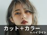 《白髪ぼかしに最適》カラーカット＋ハイライト