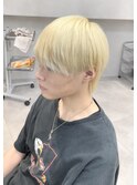 抜きっぱブロンドメンズマッシュ