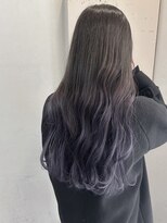 キャンバス バイ ネオリーブ 横浜西口(Canvas by neo.)&nbsp;ロングレイヤー グラデーション パープルグレージュ 横浜