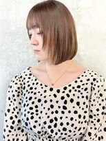 モリオ(morio)&nbsp;顔周りレイヤーでつくる柔らか質感の愛されボブ