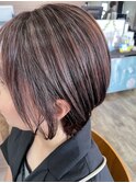白髪ぼかしハイライト