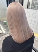 渋谷ミルクティーベージュハイトーンカラーヘーゼルベージュ30代