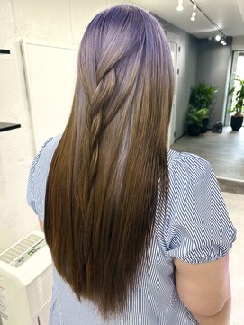 いろあそび 八王子 【ルーツカラー】ラベンダー×ブラウン