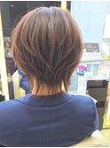 イメチェン丸みショートナチュラルボブ30代40代50代田嶋4