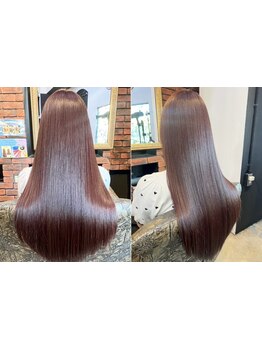 前髪、顔回りなど気になる部分だけでもOK♪ダメージ最小限で艶ストレート☆【秦野駅北口1分・当日予約OK】