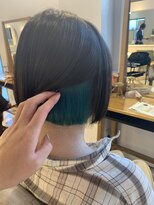 ラビスモア(Lovis moa)&nbsp;縮毛矯正/くびれヘア/ハイライトカラー/アプリコットオレンジ