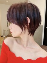 セイドット フクオカ(Say.FUKUOKA) 【Say.福岡】くびれショート×ピンクブラウン×艶感カラー×前髪
