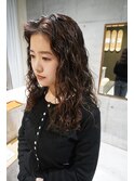 ロングのスパイラルパーマ