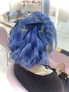 ルート(Ru-t) 編み込みカチューシャ×ハーフツイン♪