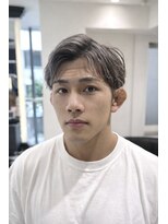 エアー 銀座タワー(AIR)&nbsp;メンズカットハイトーンハイライトシルバーツーブロック